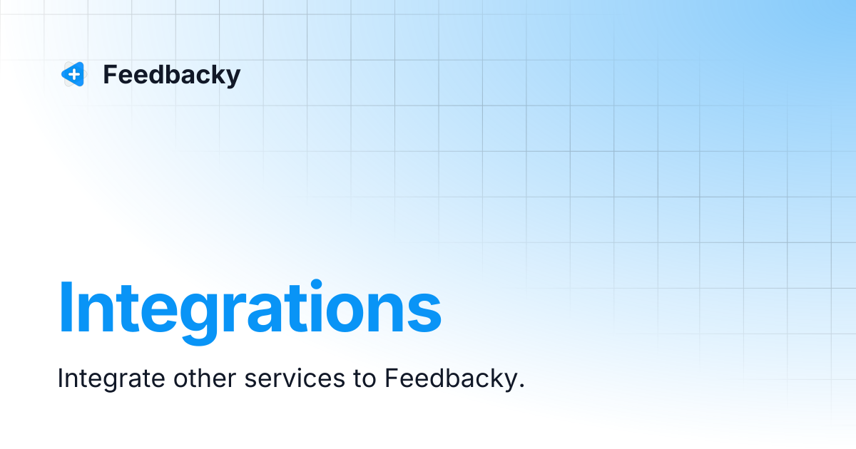 Integrations feedbacky